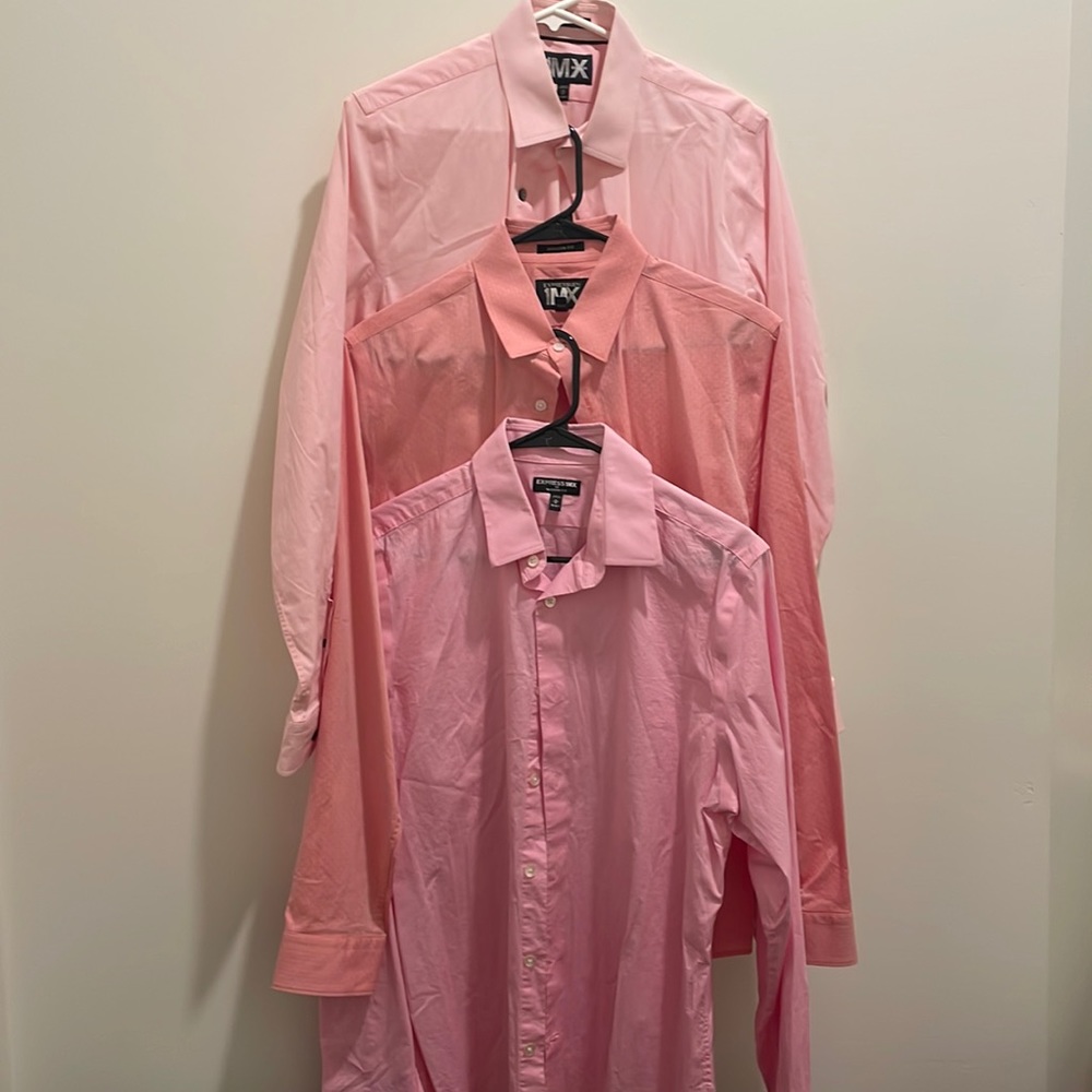 Bundle of 3 Express Men Dress Shirts